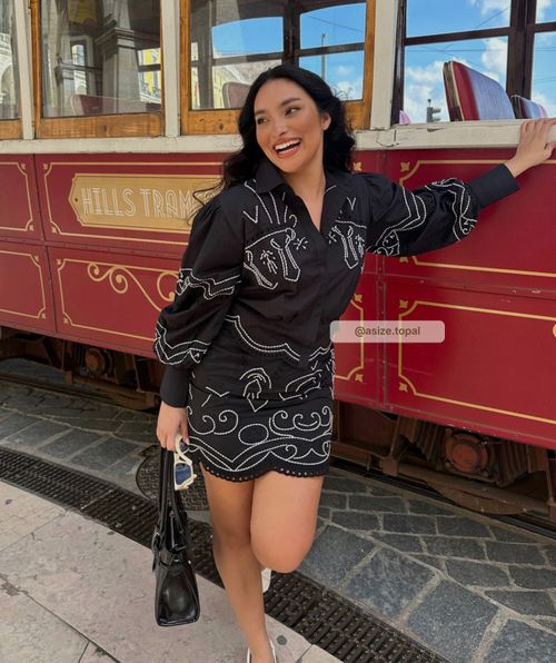 CATI hoch taillierter Mini-Skirt