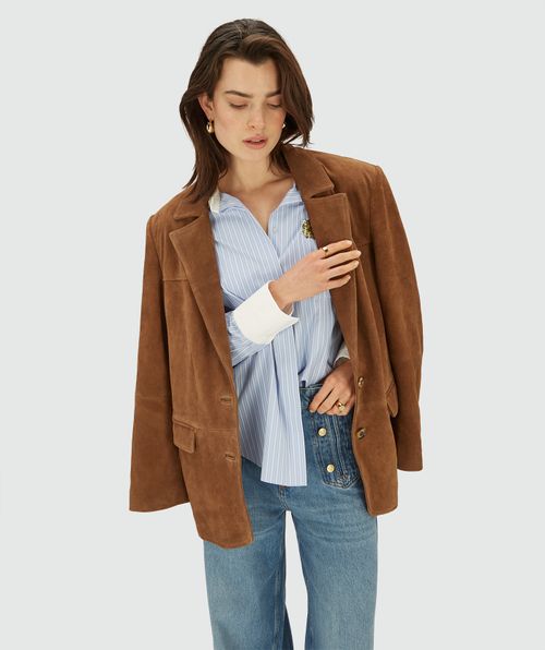 CELESTINE oversized blouse met strepen