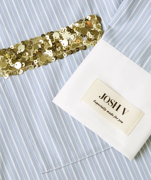 CELESTINE oversized blouse met strepen