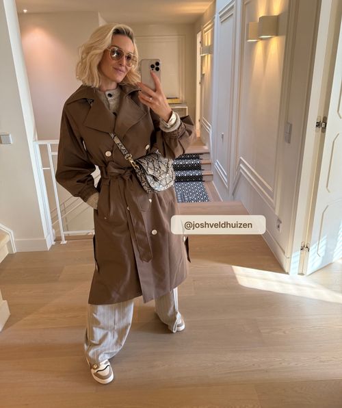 CELINE trench coat with metallic interior