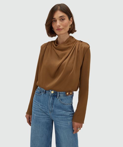 JV-CEYLIN Wide Fit Top in Satin-Optik