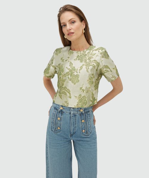 JV-CHARISMA Cropped Top mit Metallic-Details