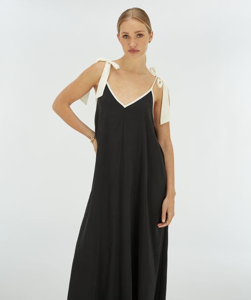 CLARA maxi jurk met striksluiting