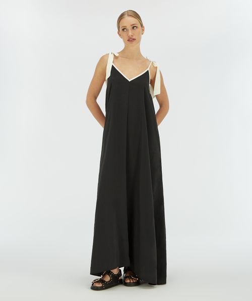 CLARA maxi jurk met striksluiting