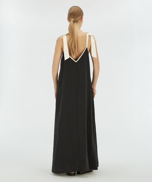 CLARA maxi jurk met striksluiting