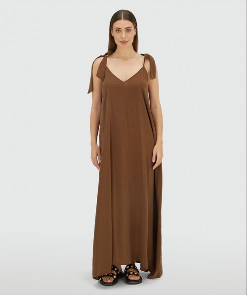 CLARA maxi dress with tie closure