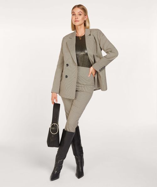 DAMIA Regular-Fit-Blazer mit Check Print