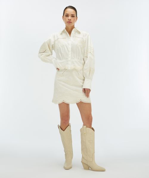 DAPHNE cropped blouse 