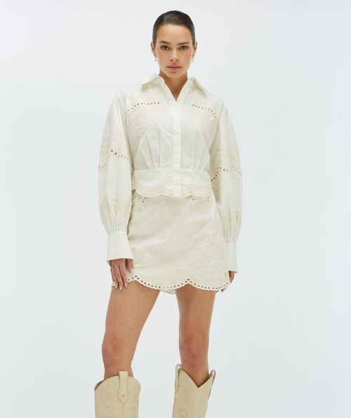 DAPHNE cropped blouse 