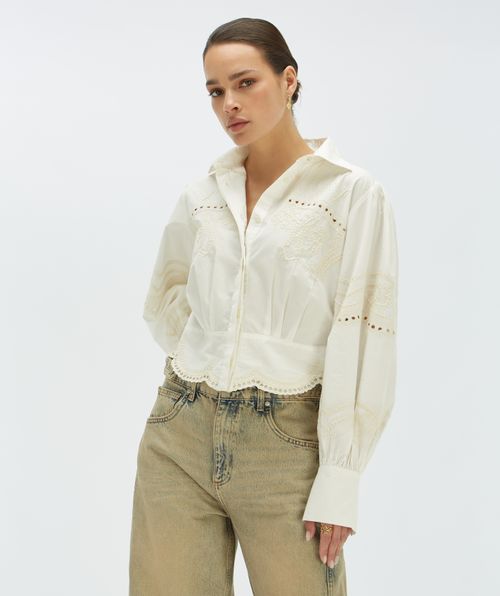 DAPHNE cropped blouse 
