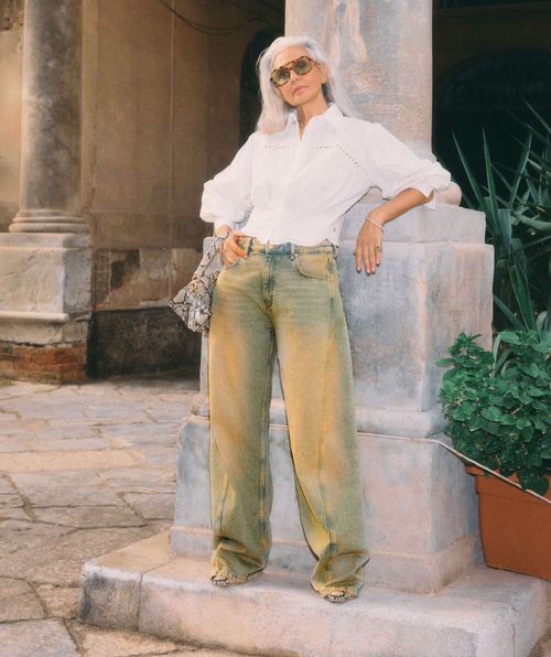 DAPHNE cropped blouse 