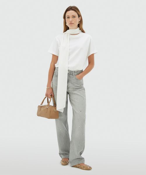 DARCY oversized top met strik