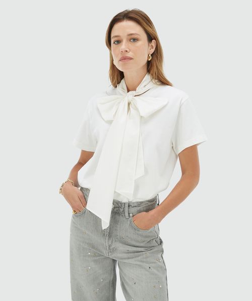 DARCY oversized top met strik