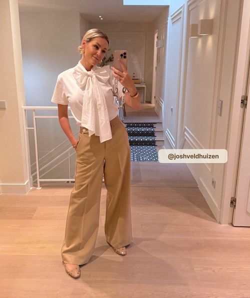 DARCY oversized top met strik