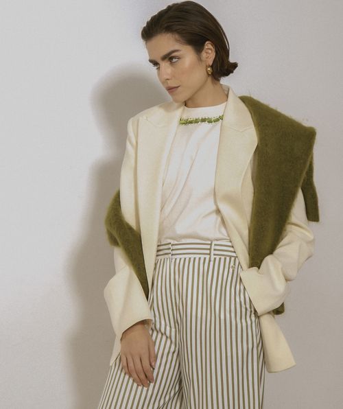 DEACON loose fit blazer met schoudervulling