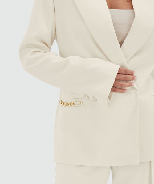 DEACON loose fit blazer met schoudervulling