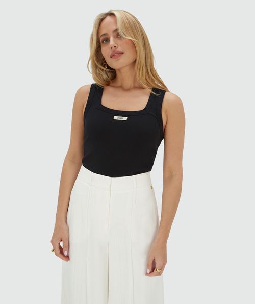 DIEDA fitted top met logo 