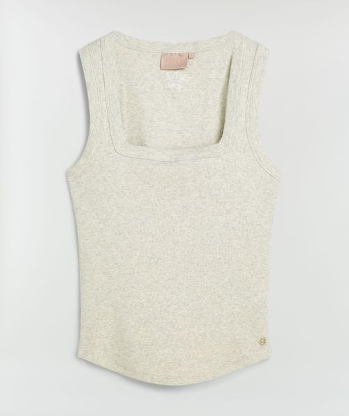 DIEDA Enganliegendes Top mit Logo