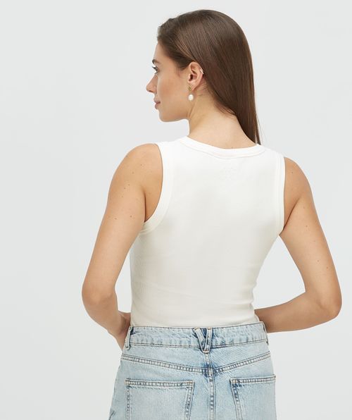 DIEDA Enganliegendes Top mit Logo