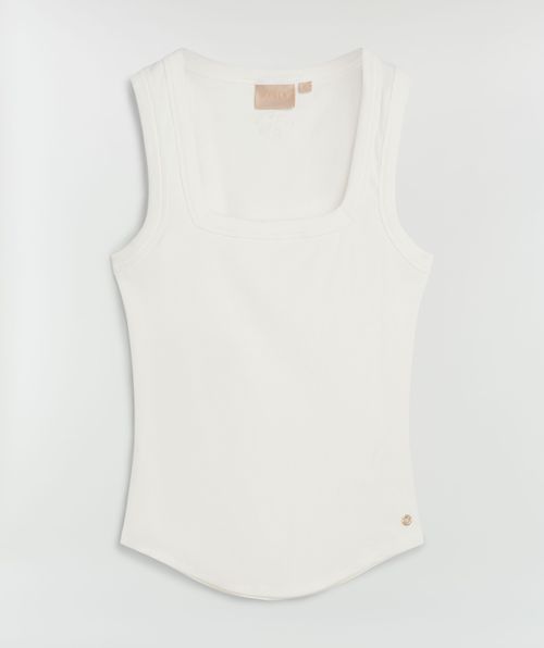 DIEDA Enganliegendes Top mit Logo