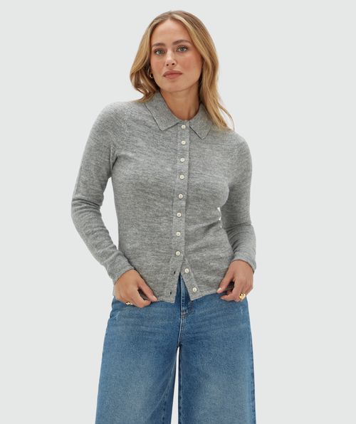 JV-DO Fitted-Strickjacke