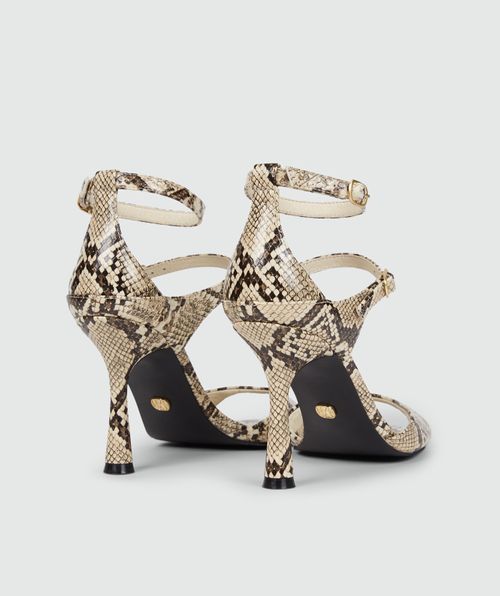 DORETHY sandals with snake print