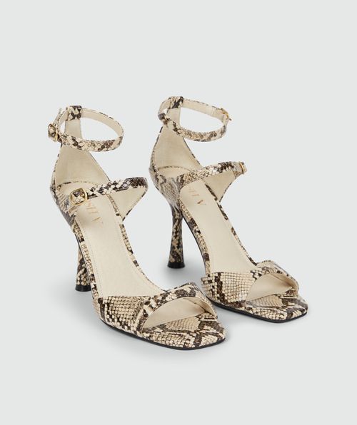 DORETHY sandals with snake print