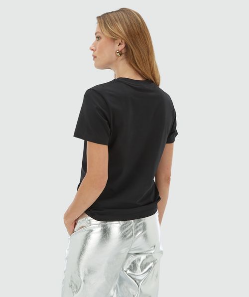 DORIE LABEL regular fit T-shirt met logo