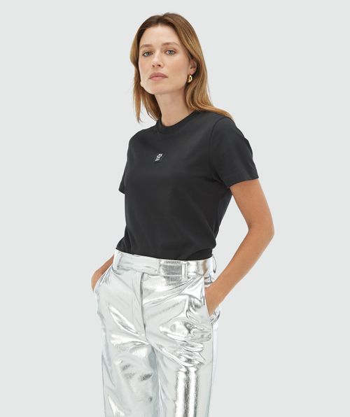 DORIE LABEL regular fit T-shirt met logo
