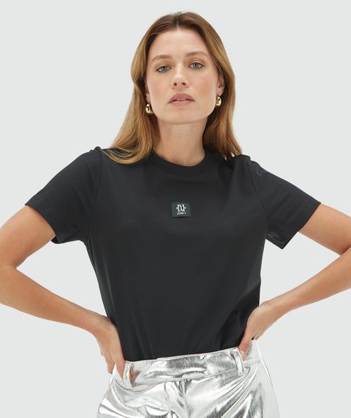 DORIE LABEL regular fit T-shirt met logo