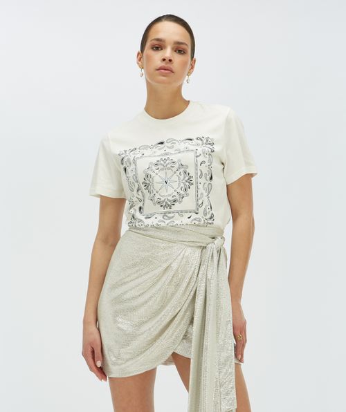 DORIE BANDANA T-shirt with logo print