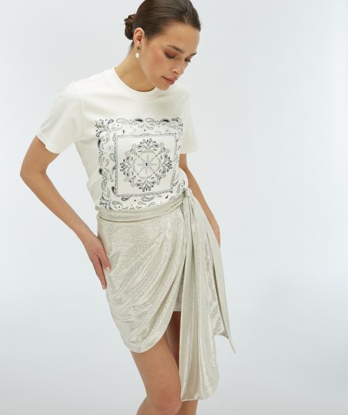 DORIE BANDANA T-shirt with logo print