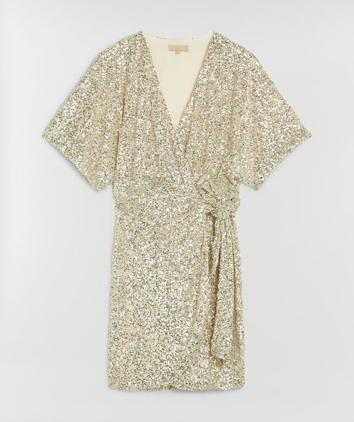 ELKE regular-fit wrap dress with sequins