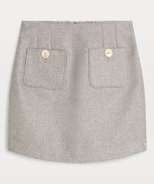 ELLEN taillierter Rock mit Lurex