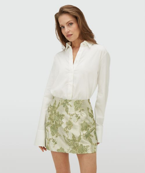 JV-ELSA High-Waist-Skort mit Metallic-Details