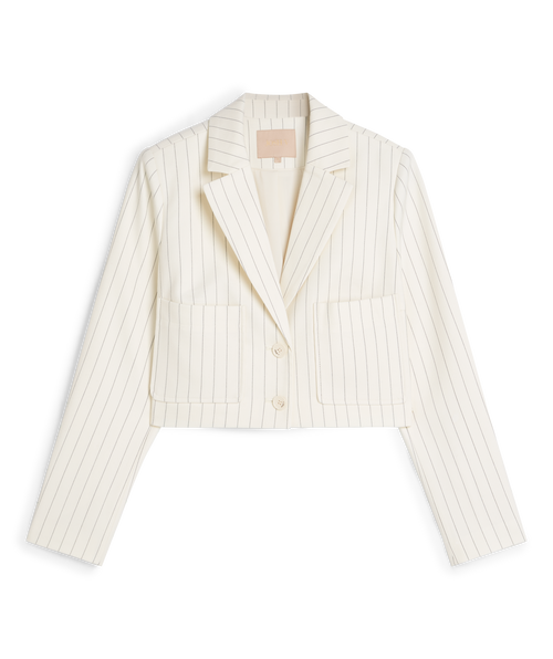 EMMA cropped Blazer mit Pinstripe