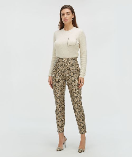 ESAI slim fit trui met sierstenen