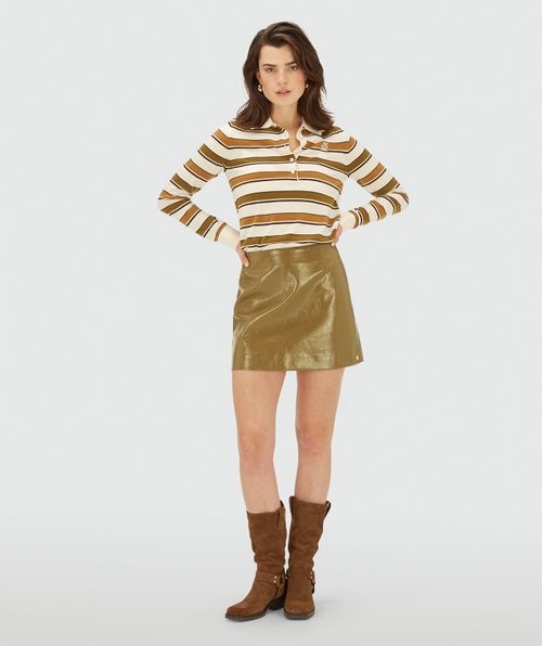 ESRA High-Rise Skort in Lackoptik