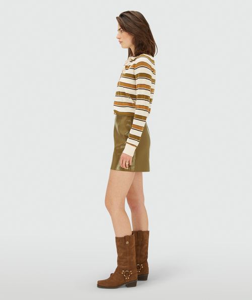 ESRA High-Rise Skort in Lackoptik