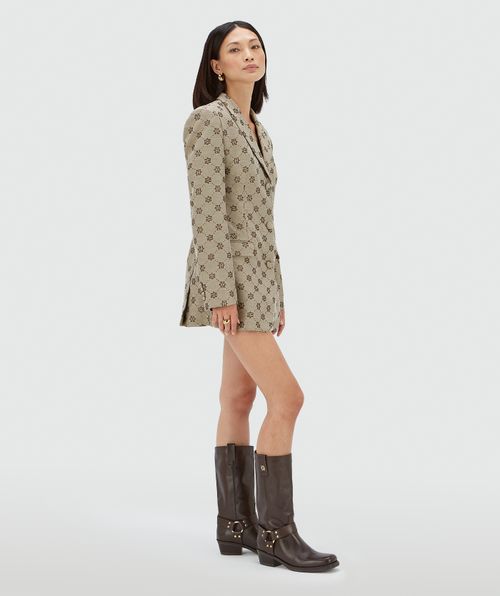 ESTRELLA oversized blazerjurk met lurex