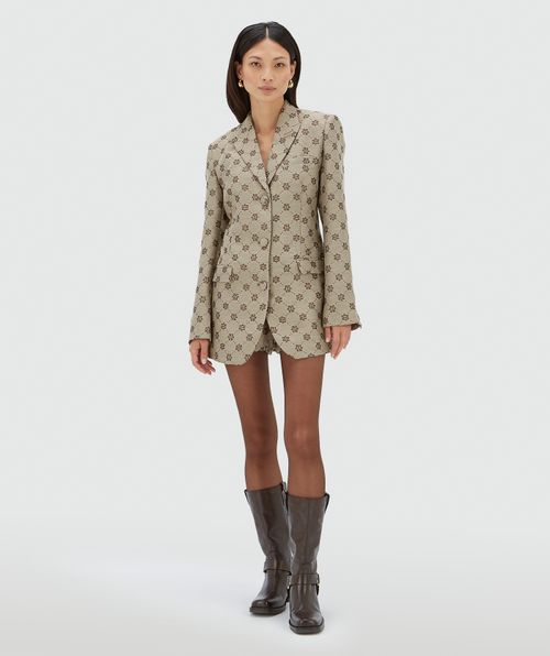 ESTRELLA oversized blazerjurk met lurex