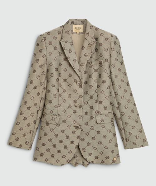 ESTRELLA oversized blazerjurk met lurex