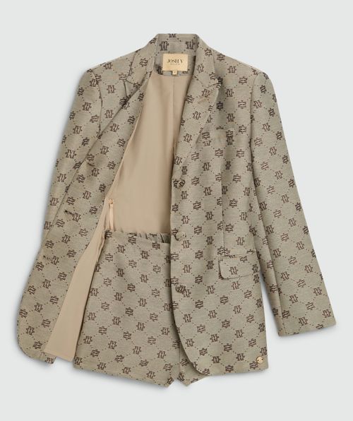 ESTRELLA oversized blazerjurk met lurex