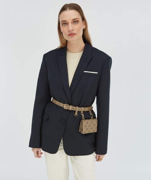 EVAI belt with logo print