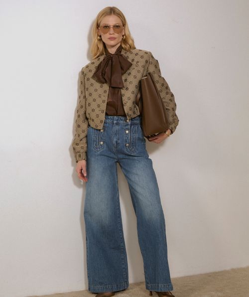 FABIENNE bomberjas met lurex