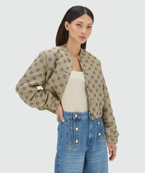 FABIENNE bomberjas met lurex