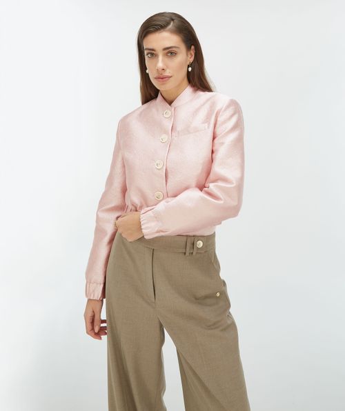 FABIENNE bomber jacket with lurex