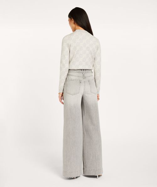 FAE slim fit sweater with logo print
