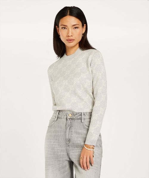 FAE slim fit sweater with logo print