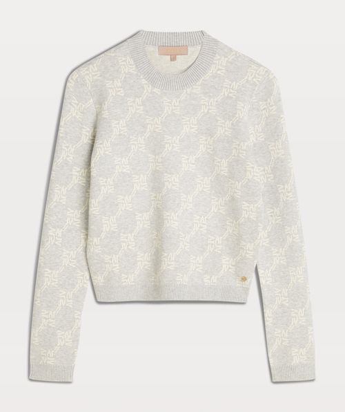 FAE slim fit sweater with logo print
